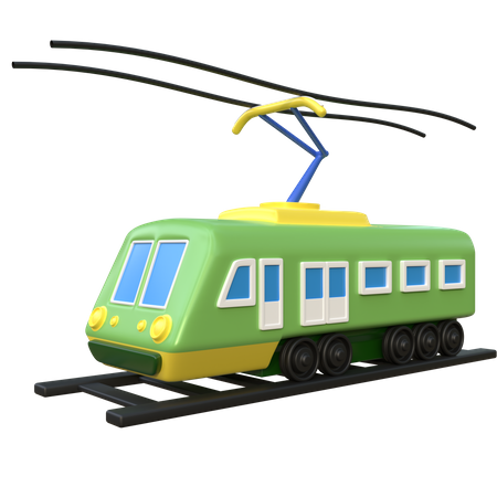 Trem elétrico  3D Icon