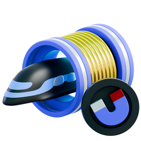 Trem Maglev  3D Icon