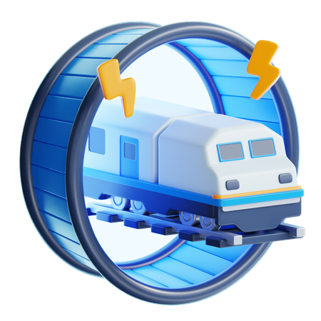 Trem super rápido  3D Icon