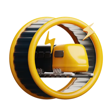 Trem super rápido  3D Icon