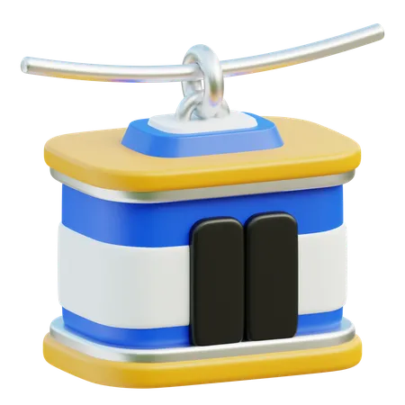 Tren del cielo  3D Icon