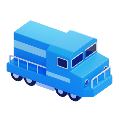 Tren de carga  3D Icon