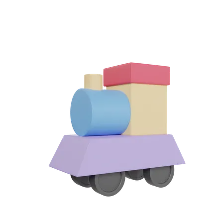 Tren de juguete  3D Icon