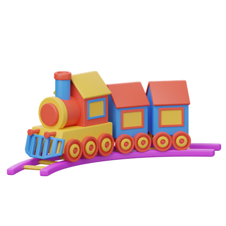 Tren de juguete  3D Icon