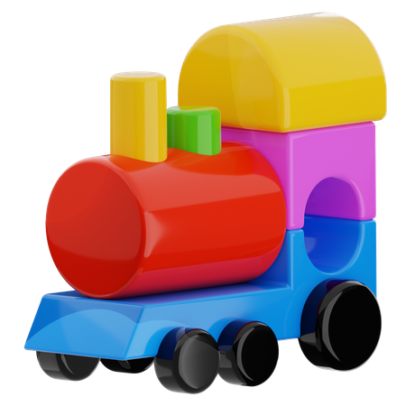 Tren de juguete  3D Icon