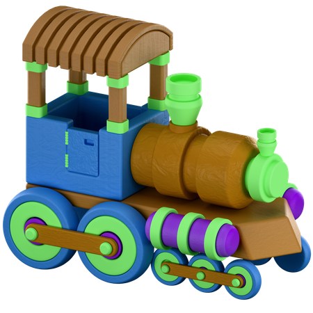 Tren de juguete  3D Icon