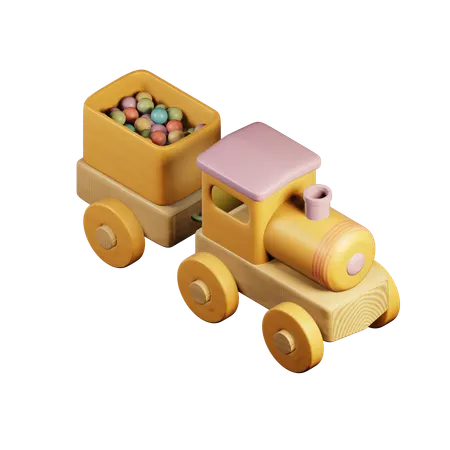 Tren de juguete  3D Icon