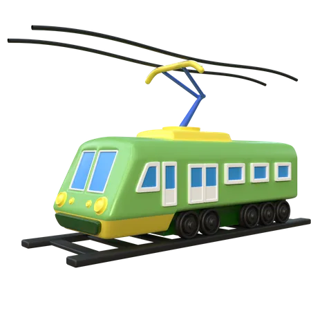 Tren electrico  3D Icon