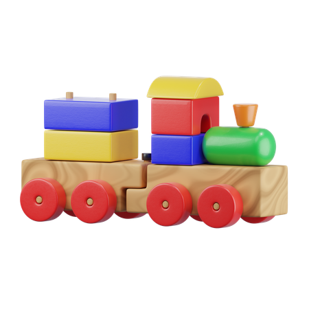 Tren de juguete  3D Icon