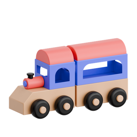 Tren de juguete  3D Icon