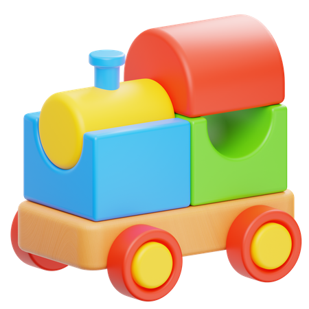 Tren de juguete  3D Icon