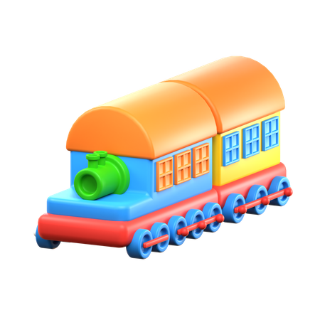 Tren de juguete  3D Icon