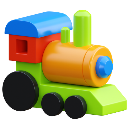 Juguetes de tren  3D Icon