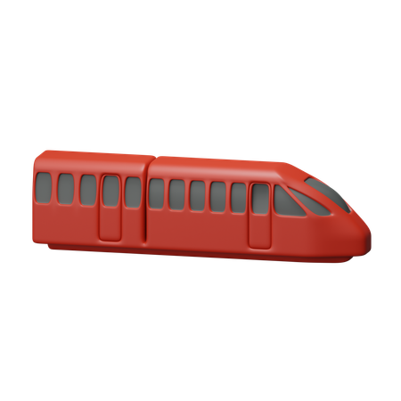 Tren moderno  3D Icon