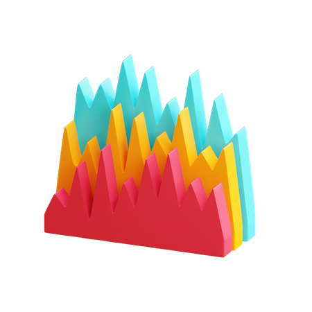 Trend Chart  3D Illustration