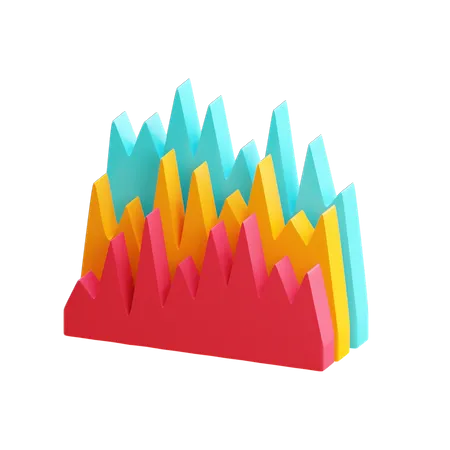 Trend Chart  3D Illustration