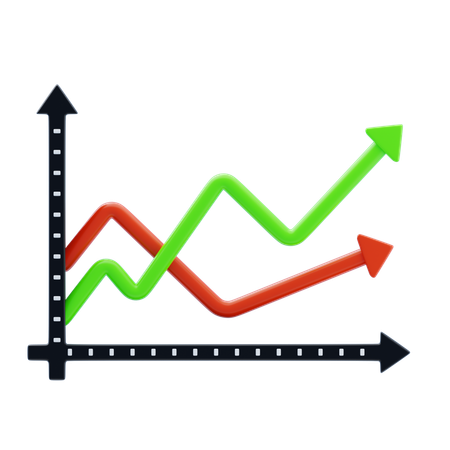 Trend Line  3D Icon