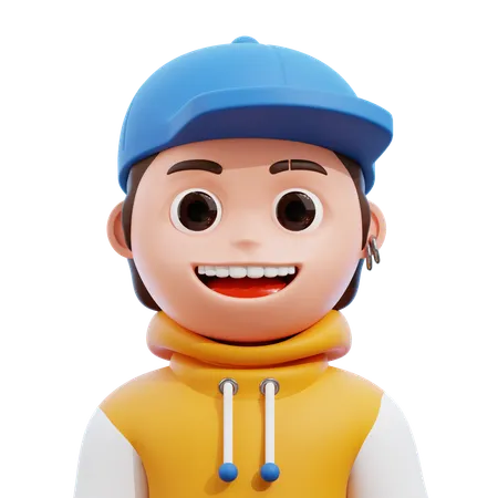 Trendige Person  3D Icon