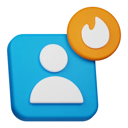 Trendbenutzer  3D Icon