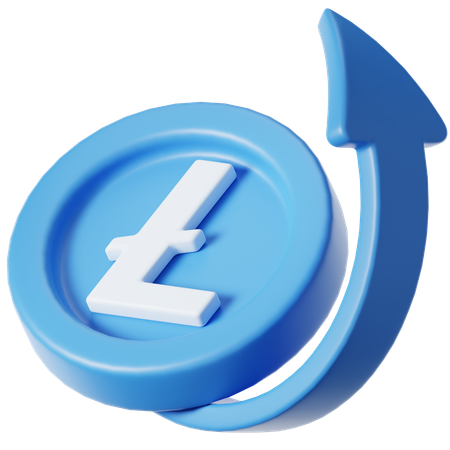 Trending Litecoin  3D Icon