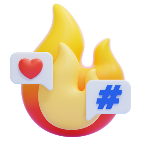 Trending Topic  3D Icon