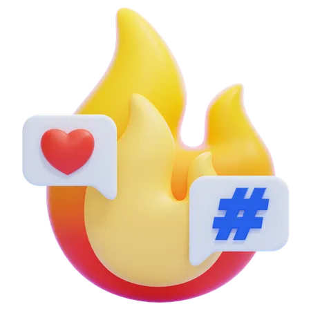 Trending Topic  3D Icon