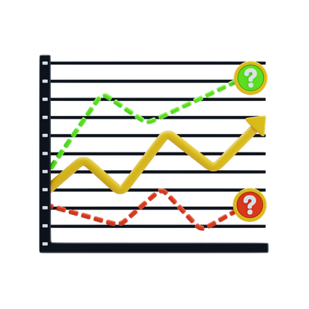 Trendprognose  3D Icon