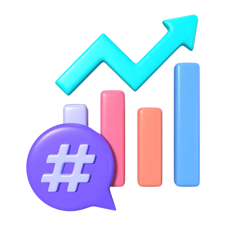This Is Trends 3 D Render Illustration Icon It Comes As A High Resolution PNG File Isolated On A Transparent Background The Available 3 D Model File Formats Include BLEND OBJ FBX And GLTF 3D Icon