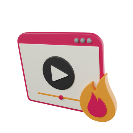 Trendvideo  3D Icon