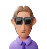 Trendy businessman avatar