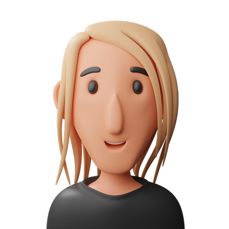 Trendy Girl avatar  3D Icon