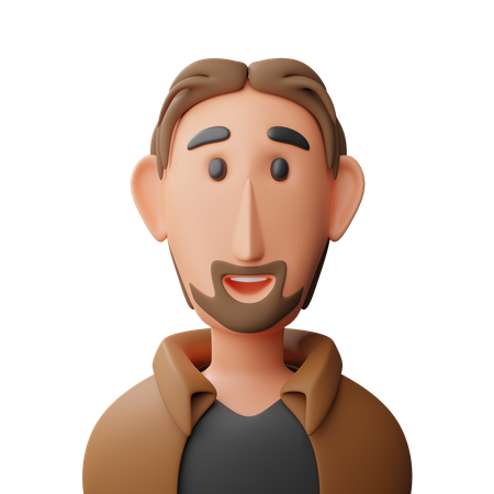 Trendy Man  3D Icon