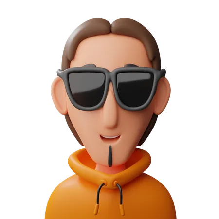 Trendy Man avatar  3D Icon