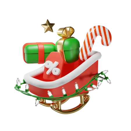 Trenó de natal  3D Icon