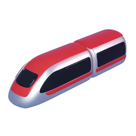 Treno ad alta velocità  3D Icon