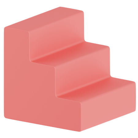 Treppe abstrakte form  3D Icon