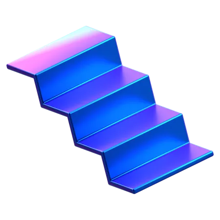 Treppendesign  3D Icon