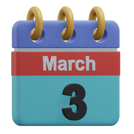 Tres marchas  3D Icon