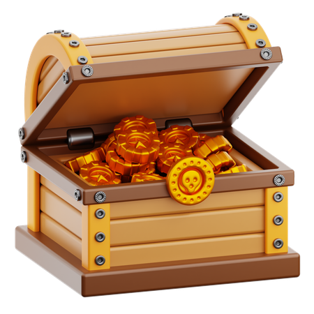 Trésor ouvert  3D Icon