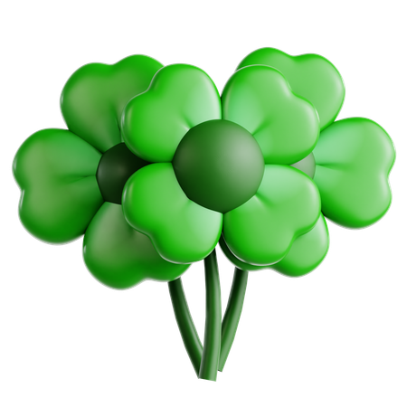 Trevo três  3D Icon