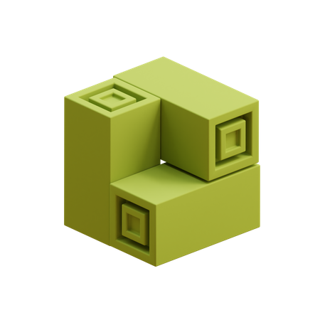 Tri cubóides  3D Icon