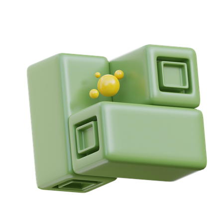 Tri cuboidi  3D Icon