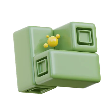 Tri cuboidi  3D Icon