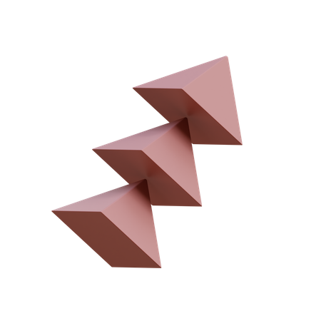 Tri Pyramids  3D Icon