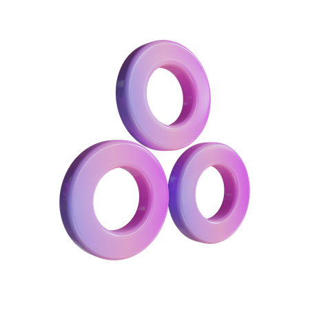 Tri Rings  3D Icon