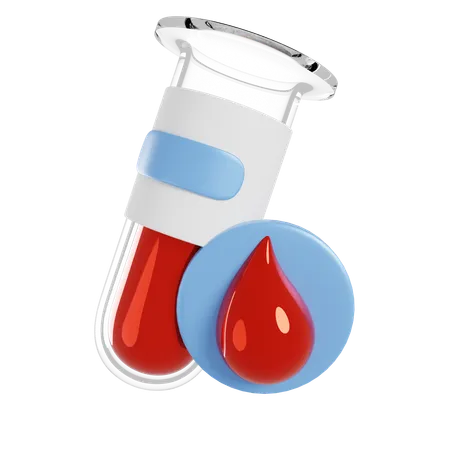 Triagem de sangue  3D Icon