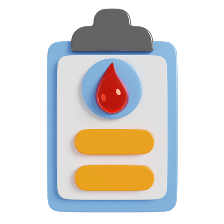 Triagem de sangue  3D Icon