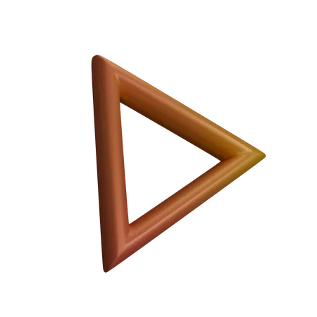 Triangle Line Element Design 3D Icon