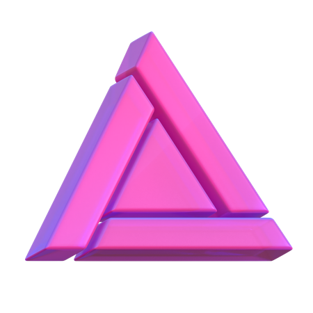 Triangle Abstract Shape  3D Icon