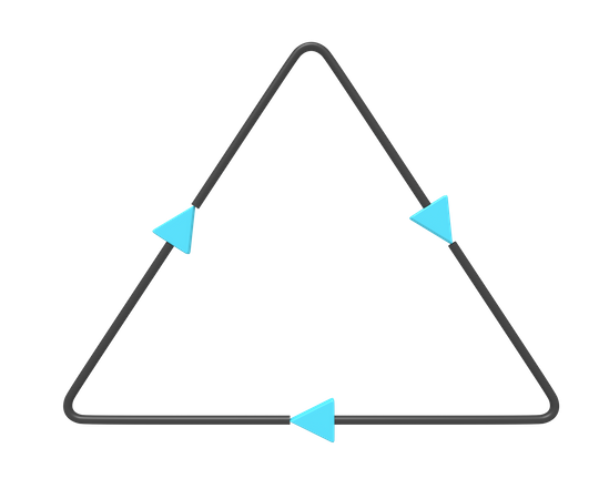 Triangle Arrow  3D Icon